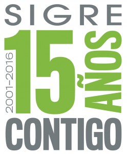 Sello 15 aniversario SIGRE