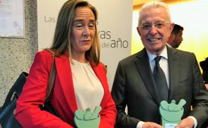 FOTO: La directora de la FOPG, Matilde Gómez Casas y el presidente de Laboratorios LETI, Jaime Grego