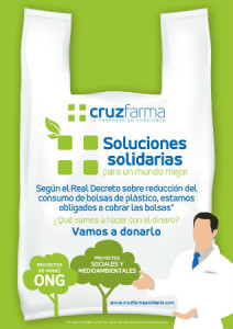 CARTEL CAMPANÞA BOLSAS DE PLAìSTICO