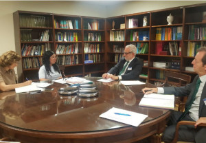 Eladio González, Patricia Lacruz, María Luisa García-Vaquero, y Miguel Valdés