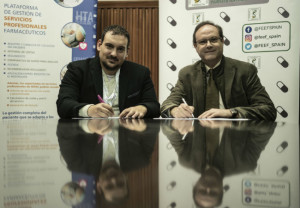 Jesús C. Gómez, presidente de SEFAC, y Sergio González, presidente de la FEEF