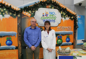 Antonio Torralba, Presidente de la Coordinadora Nacional de Artritis (ConArtritis) y la Dra. Rosario García de Vicuña, jefa de Servicio de Reumatología del Hospital Universitario de La Princesa.