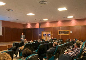 Ignacio Múgica, durante la charla