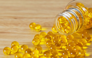 Soft gelatin capsules with a fat-soluble drug substance