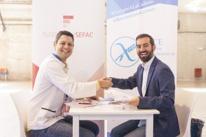  el vocal de Relaciones con las Asociaciones de SEFAC, Fernando Mud, y el presidente de FACE, Jon Zabala.