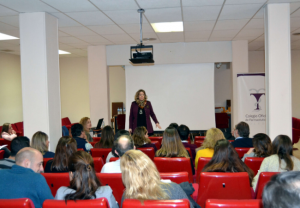 María José Martínez Zorrilla, durante la charla