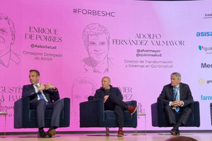 El director general de Grupo Hefame, Javier López, durante su intervención en el Forbes Summit Healthcare